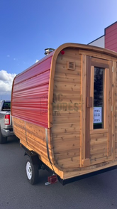 Mobile Trailer Cedar Barrel Sauna 8 FT