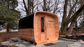 Panoramic Glass Cedar Sauna 10 FT