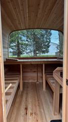 Panoramic Glass Cedar Sauna 10 FT