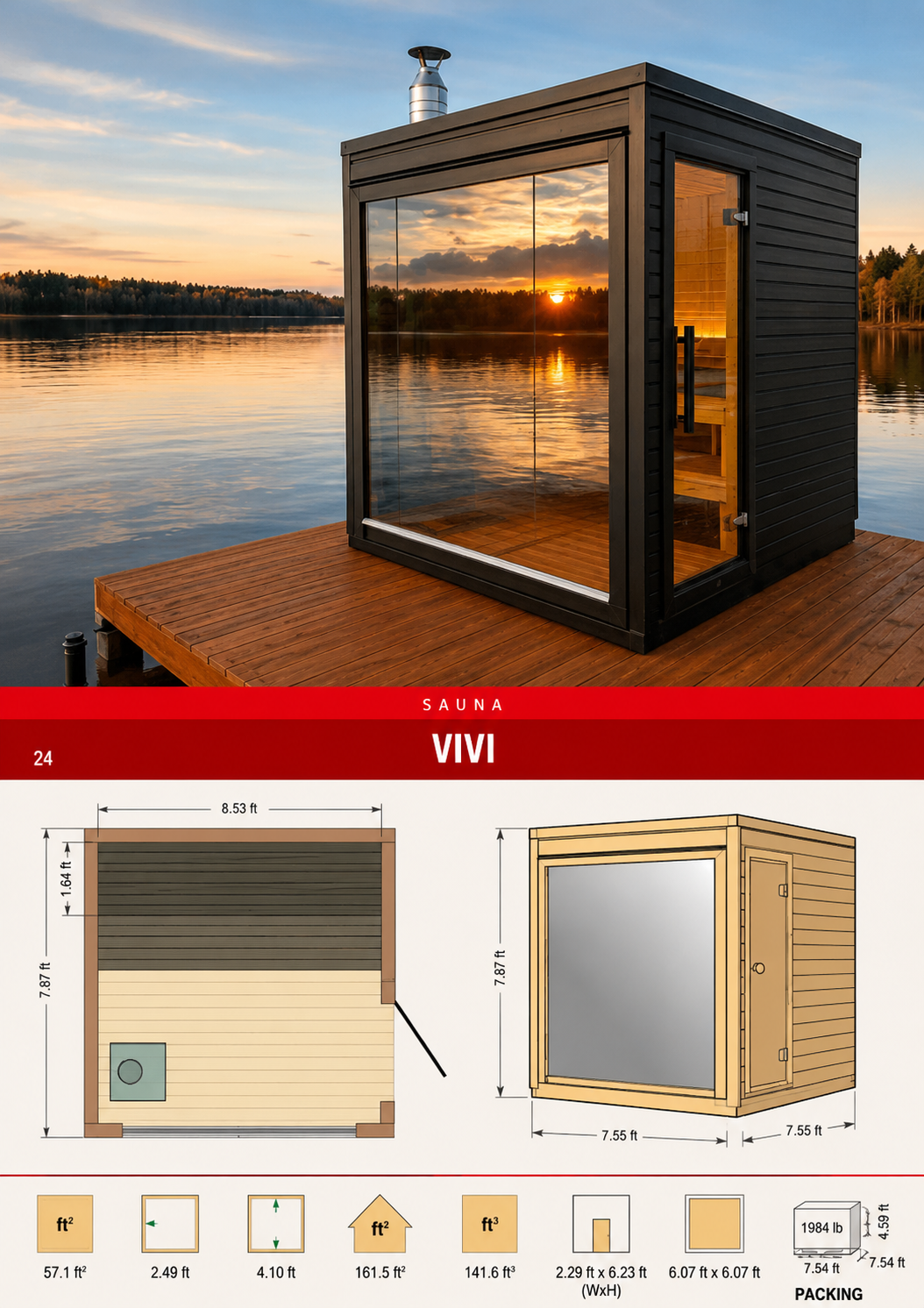 VIVI Insulated Sauna