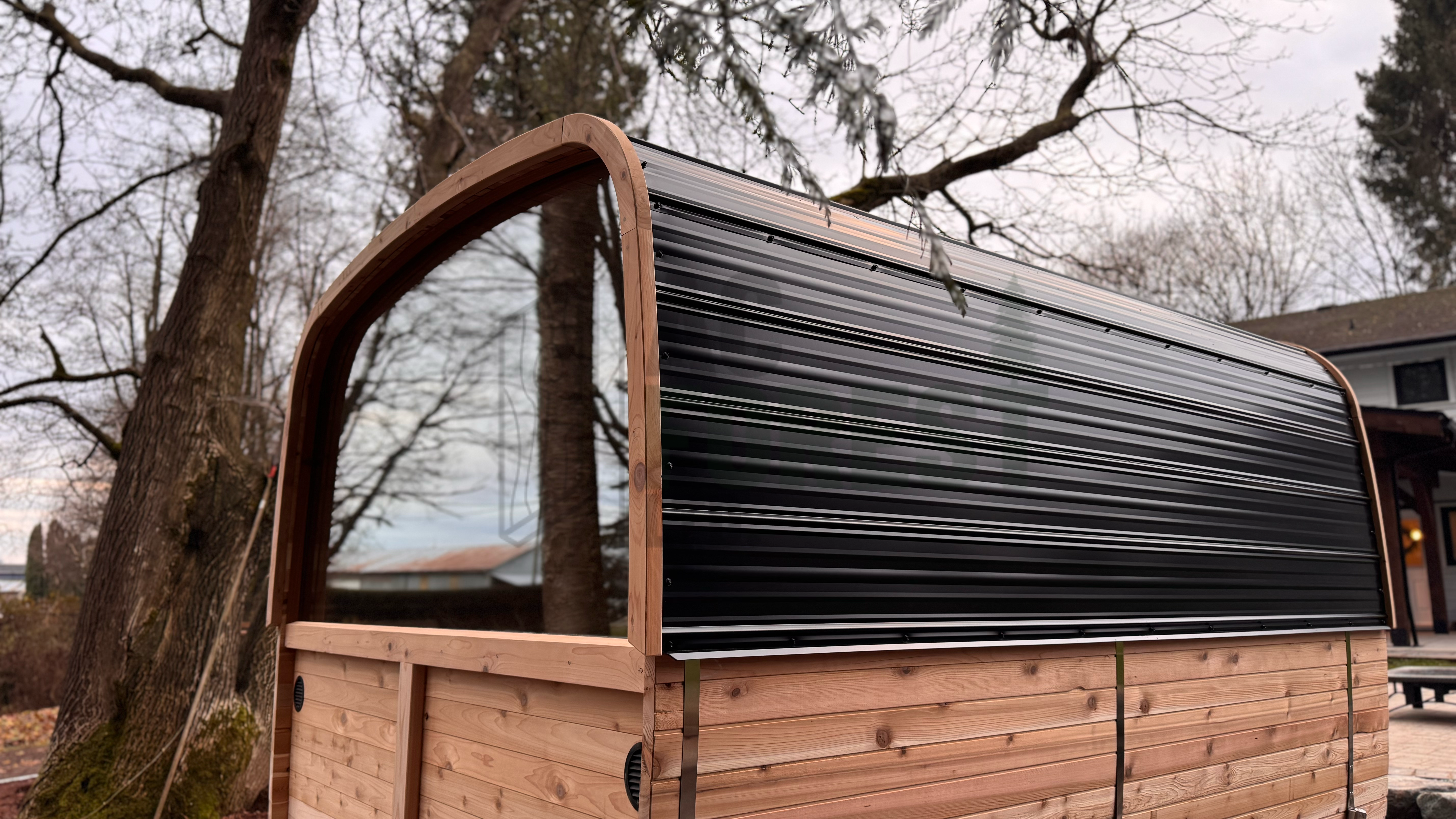 Panoramic Glass Cedar Sauna 10 FT