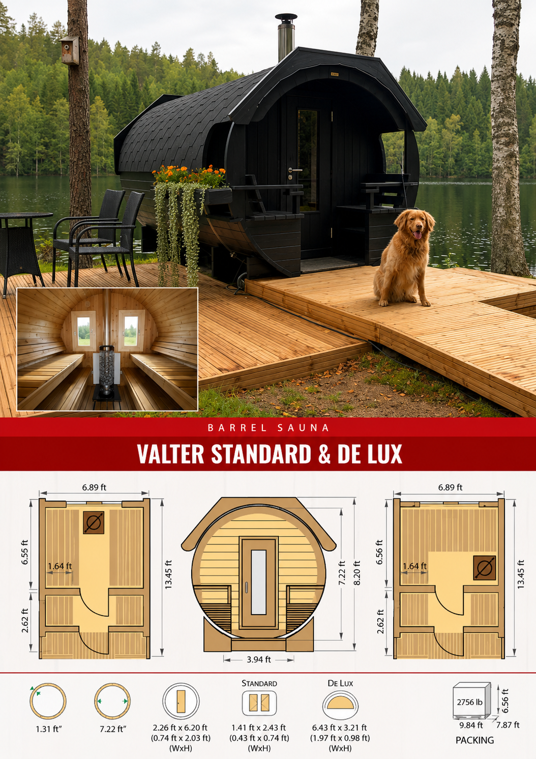 Valter Barrel Sauna