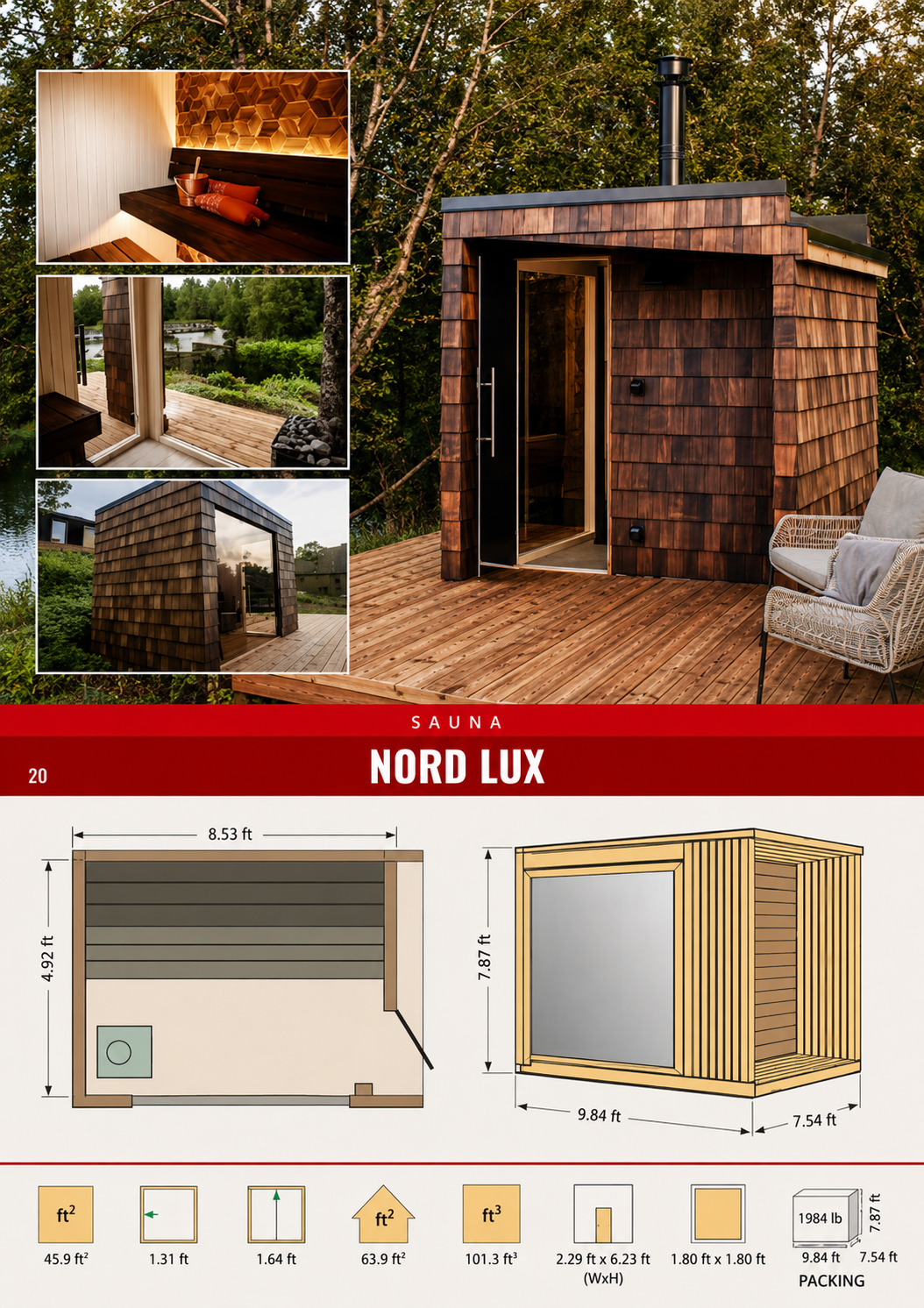NORD LUX Insulated Sauna